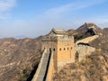 Majestic view of the Great Wall of China on a sunny day