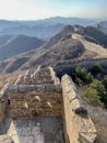 Majestic view of the Great Wall of China on a sunny day