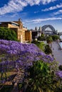 Majestic view of the iconic Sydney Harbour Bridge in Sydney, Australia Royalty Free Stock Photo