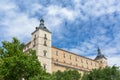 Majestic view at the military renaissance building at the AlcÃÂ¡zar of Toledo main facade Royalty Free Stock Photo