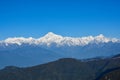 Majestic view of mount Kanchenjunga Royalty Free Stock Photo