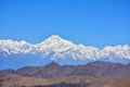 Majestic view of mount Kanchenjunga Royalty Free Stock Photo