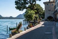 Majestic view of the picturesque village of Morcote, on the Lugano Lake in Switzerland