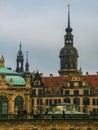 Majestic view on Saxony Dresden Castle in Dresden, State of Saxony in Germany Royalty Free Stock Photo