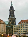 Majestic view on Saxony Dresden Castle in Dresden, State of Saxony in Germany Royalty Free Stock Photo