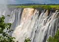 Majestic view with Victoria falls(South Africa) Royalty Free Stock Photo