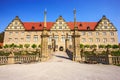 Majestic view of Weikersheim Schloss or Weikersheim Castle, Baden-Wurttemberg , Germany. One of Germany Romantic Road attractions