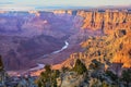 Majestic Vista of the Grand Canyon at Dusk Royalty Free Stock Photo