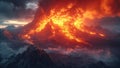 The Untamed Wrath of Nature: A Volcano in Eruption