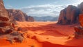 Majestic Wadi Rum Canyons in Reddish Hues