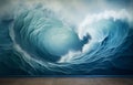 Majestic wave in the ocean Royalty Free Stock Photo