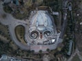 The majestic Wedding Palace in Tbilisi. Georgia. The view from the drone. Royalty Free Stock Photo