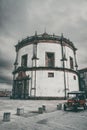 Majestic white tower in Serra do Pilar, Vila nova de Gaia, Portugal