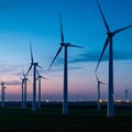 Majestic Wind Farm at Dawn