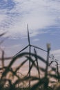 Majestic Wind turbine at sunset