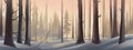 Majestic Winter Wonderland: A Loosely Cropped View of Nordic For