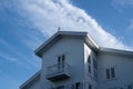 Majestic Wooden Tower Under Blue Skies