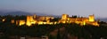 Majesty of the Alhambra by night, Granada Royalty Free Stock Photo