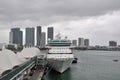 Majesty of the Seas docked in Miami Royalty Free Stock Photo