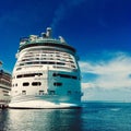 Majesty of the Seas and Mariner of the Seas cruise ships Royalty Free Stock Photo