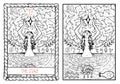 The major arcana tarot card. The star