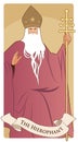 Major Arcana Tarot Cards. The Hierophant.