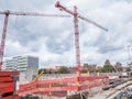 Major construction site in Germany Royalty Free Stock Photo