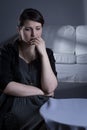 Major depression after bereavement Royalty Free Stock Photo