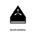 Major general rank icon. Element of Germany army rank icon