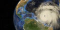 Major Hurricane Earth from Space 3d illustration. Elements of this image are furnished by NASA Royalty Free Stock Photo