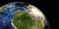 Major Hurricane Earth from Space 3d illustration. Elements of this image are furnished by NASA Royalty Free Stock Photo