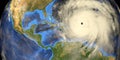 Major Hurricane Earth from Space 3d illustration. Elements of this image are furnished by NASA Royalty Free Stock Photo