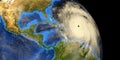 Major Hurricane Earth from Space 3d illustration. Elements of this image are furnished by NASA Royalty Free Stock Photo