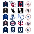 Major League Baseball MLB 2023. American League AL. Al Central. Chicago White Sox, Cleveland Guardians, Minnesota Twins, Kansas