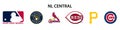 Major League Baseball MLB. National League NL. NL Central. Milwaukee Brewers, St. Louis Cardinals, Cincinnati Reds, Pittsburgh
