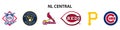 Major League Baseball MLB 2023. National League NL. NL Central. Milwaukee Brewers, St. Louis Cardinals, Cincinnati Reds,