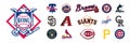 Major League Baseball MLB 2023. National League. NL East, Central, West. NY Mets, Philadelphia Phillies, Atlanta Braves, Miami