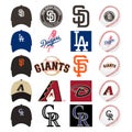 Major League Baseball MLB 2023. National League NL. NL West. San Diego Padres, Arizona Diamondbacks, San Francisco Giants, Los