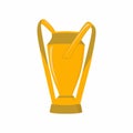 Major League Soccer cup trophy cartoon icon design isolated on white background. Premier professional soccer league in the United