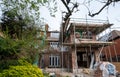 Renovation of an Edwardian suburban house in north London, UK. House has been taken back to brick as part of an extreme makeover.