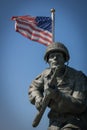 Major Richard Winters Memorial, Normandy, France Royalty Free Stock Photo