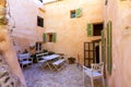 Majorca Balearic house patio in Balearic islands Royalty Free Stock Photo