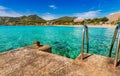 Majorca beach at the beautiful seaside of Canyamel Royalty Free Stock Photo