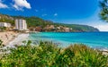 Majorca beach at beautiful seaside of Sant Elm Royalty Free Stock Photo