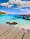 Majorca Cala Agulla beach in Capdepera Mallorca Royalty Free Stock Photo