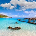 Majorca Cala Agulla beach in Capdepera Mallorca Royalty Free Stock Photo