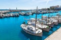 Majorca Cala Bona marina Son Servera Mallorca Royalty Free Stock Photo