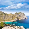 Majorca Cala Figuera beach of Formentor Mallorca Royalty Free Stock Photo