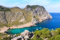 Majorca Cala Figuera beach of Formentor Mallorca Royalty Free Stock Photo