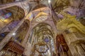 Majorca cathedral interior roof in hdr Royalty Free Stock Photo